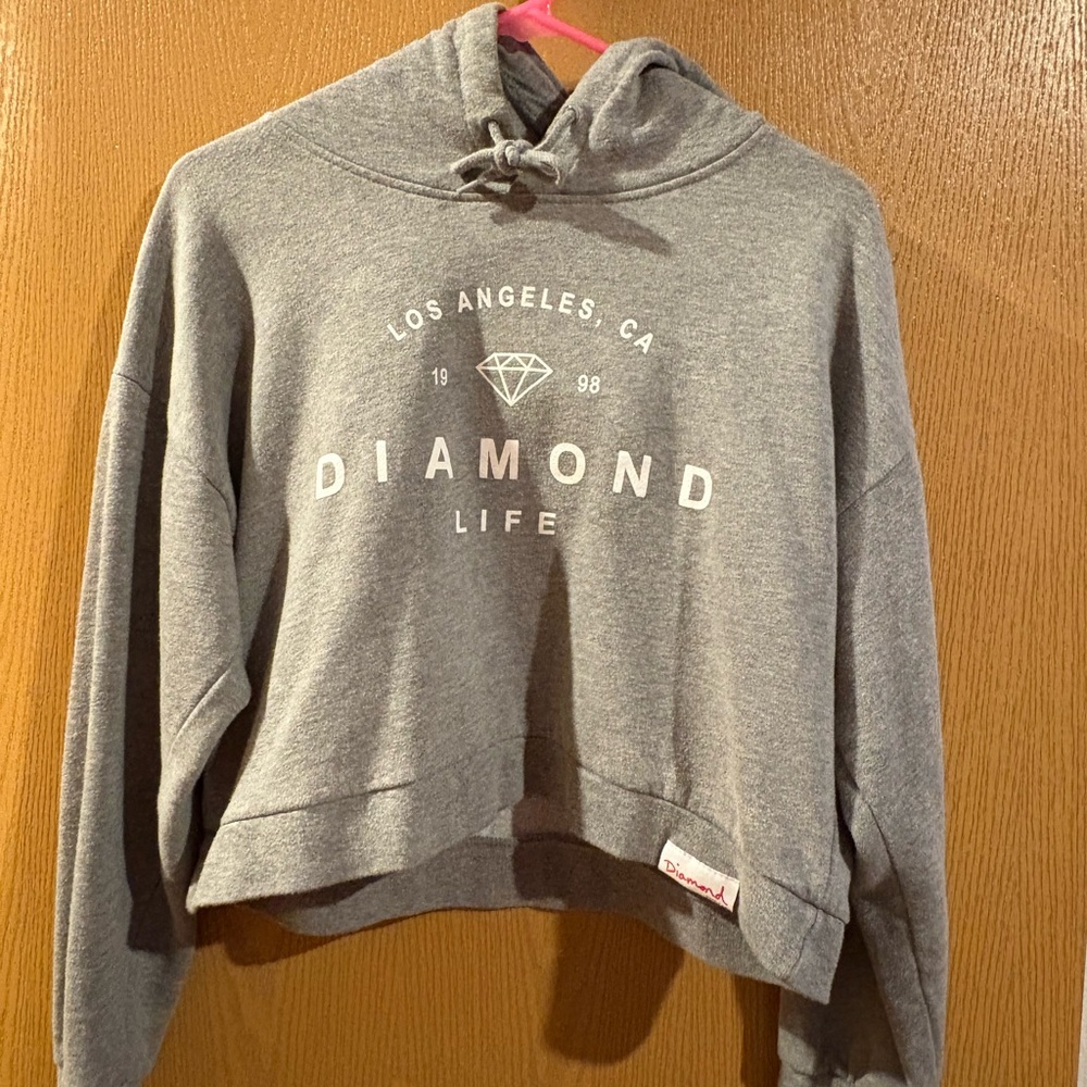 Gray Diamond Supply Co. Cropped Hoodie